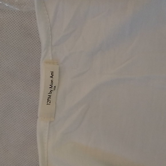 12 pm by Mon Ami polka dot raglan top navy size small - Picture 4 of 5